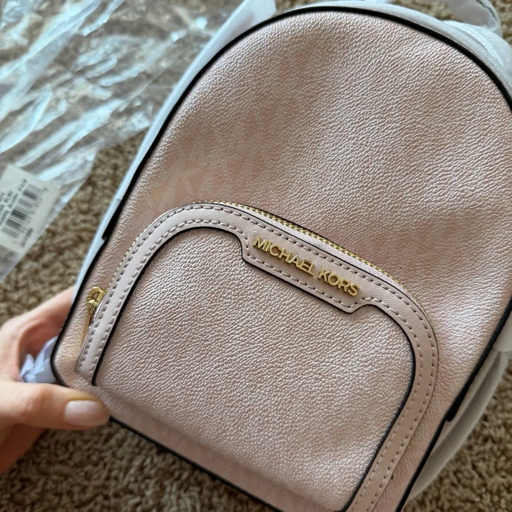 Michael Kors Jaycee XS Convertible Zip Pocket Backpack Bag Light Powder Blush - Picture 2 of 6